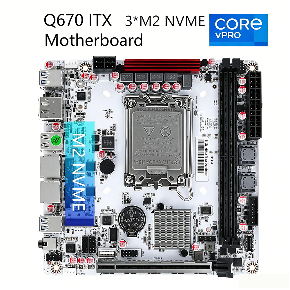 Office Tech Typing - Q670 ITX NAS Motherboard Kit, Compatible