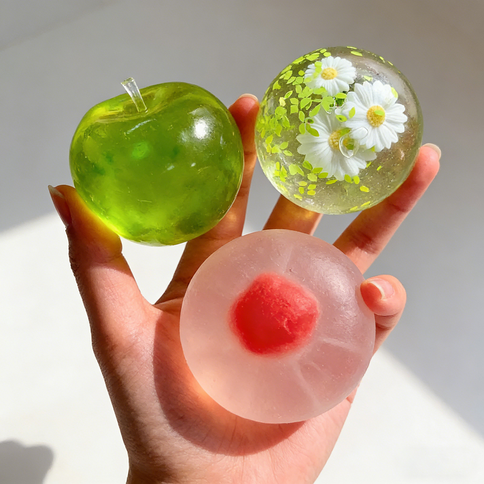 Office Tech - Squishy Green Apple Stress Ball Sensory