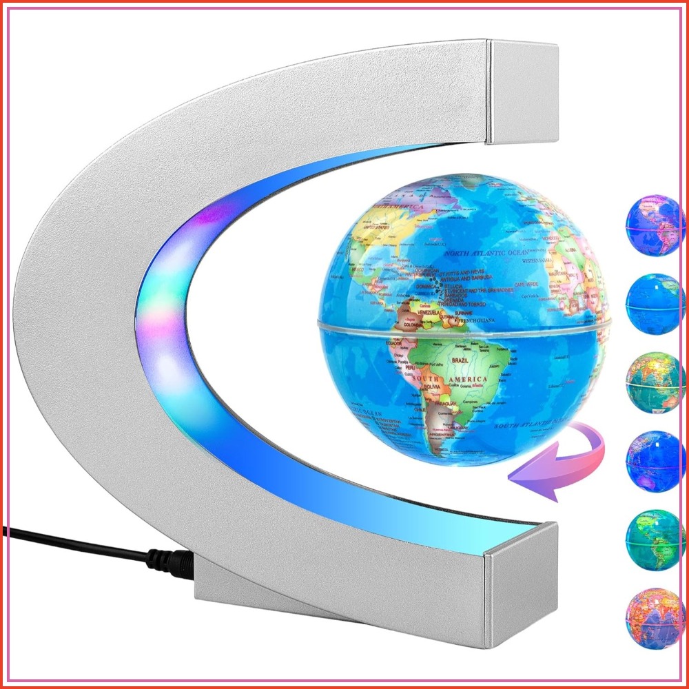 Magnetic Levitating Globe with - Office Tech Decor 评论和价格