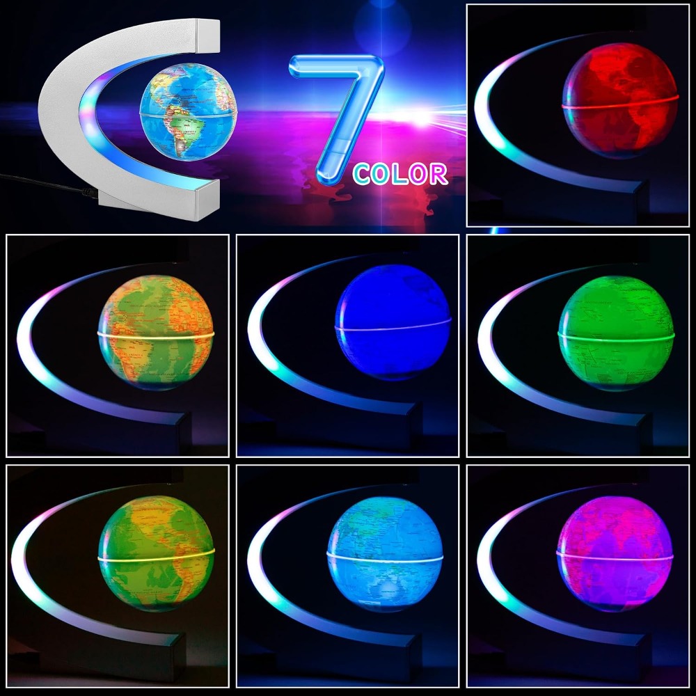 Magnetic Levitating Globe with - Office Tech Decor 评论和价格