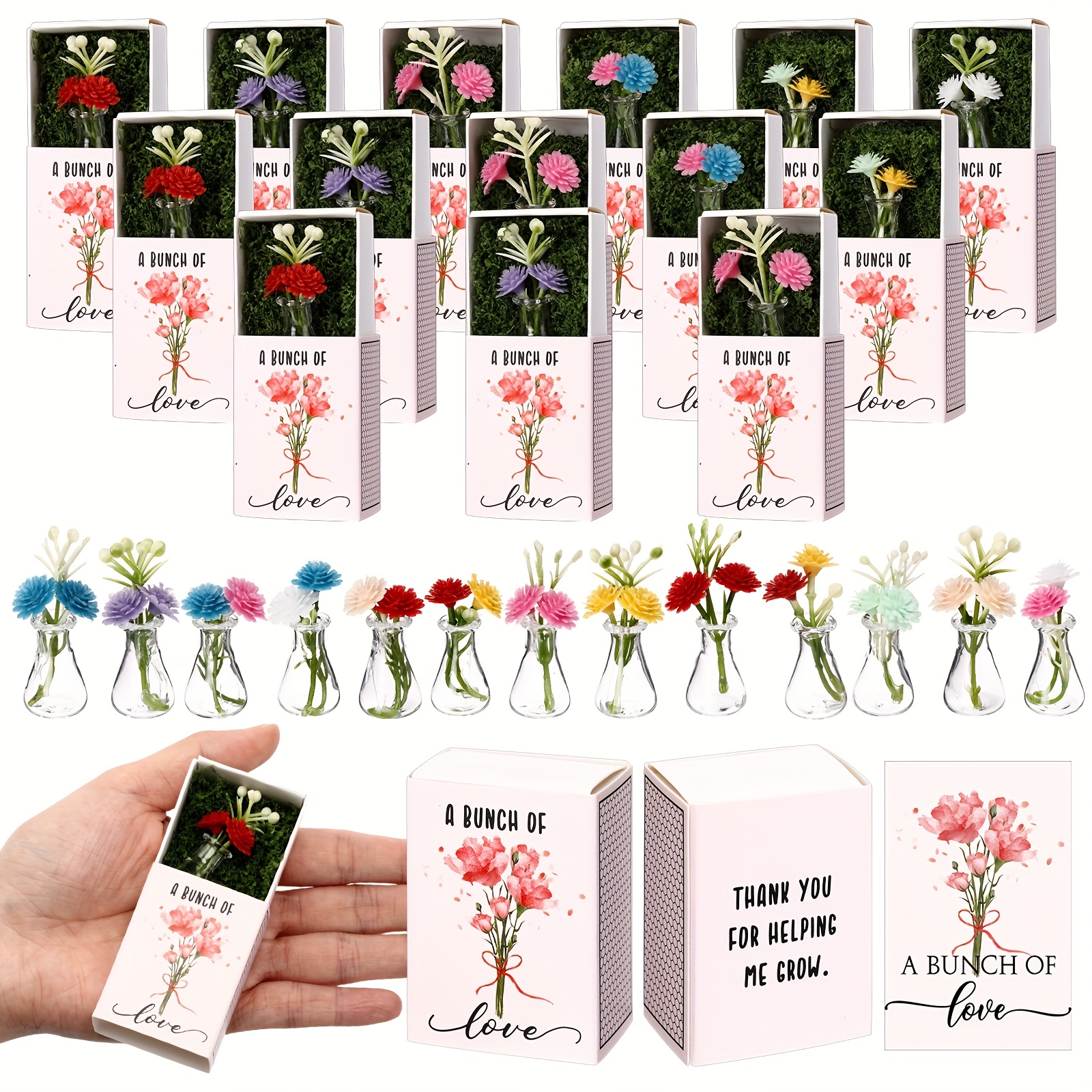 50 Bulk Mini Bud Vase with Sma - Office Tech Gifts 评论和价格