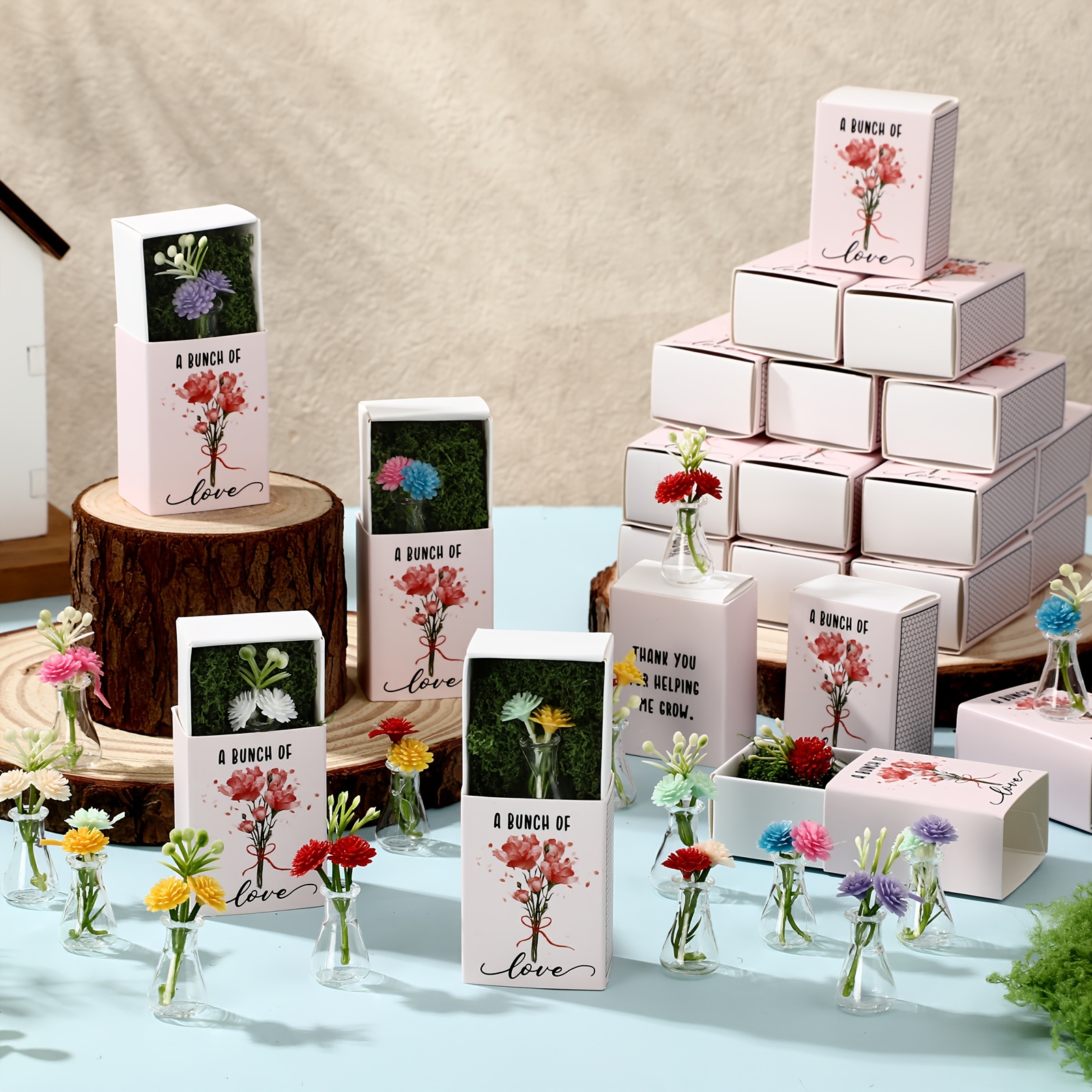 50 Bulk Mini Bud Vase with Sma - Office Tech Gifts 评论和价格