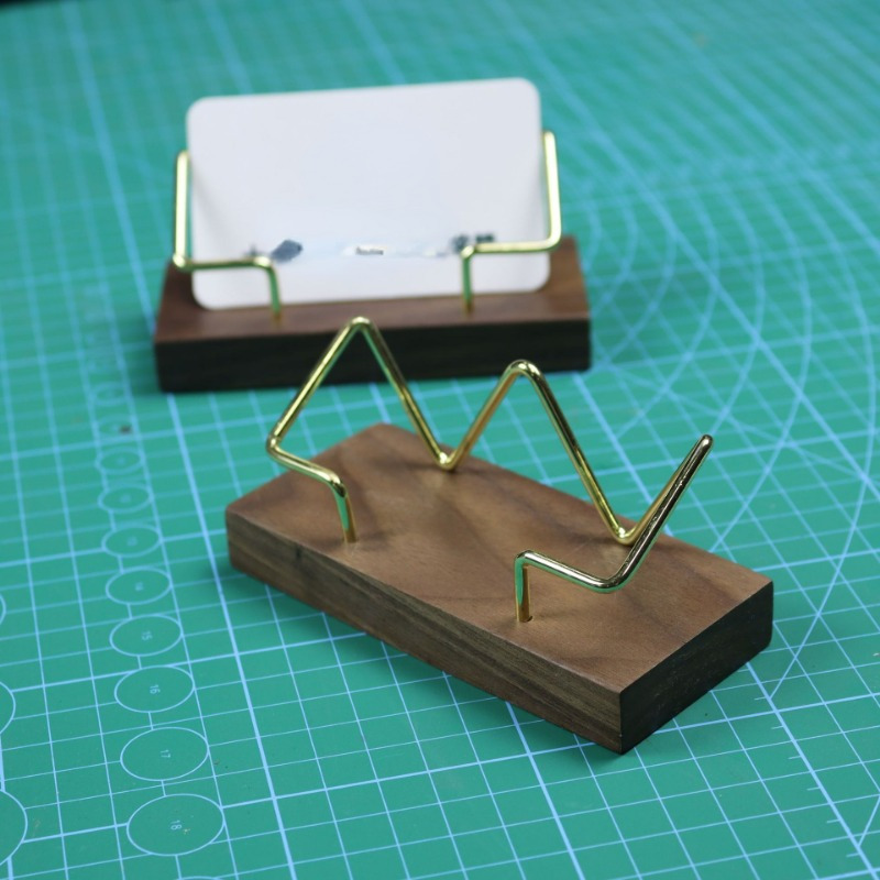 Business Card Box Wooden Busin - Home Office Tech Gadgets 评论和价格