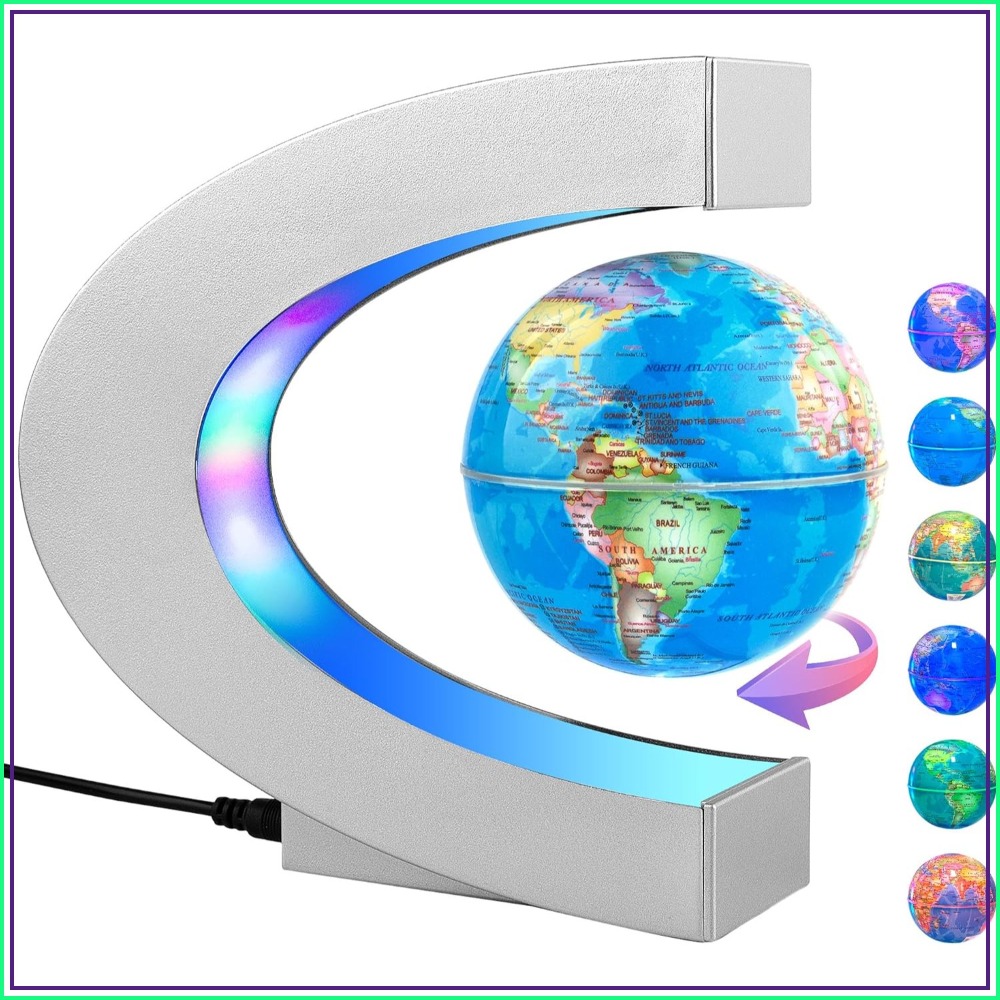 Magnetic Levitating Globe with - Office Tech Decor 评论和价格