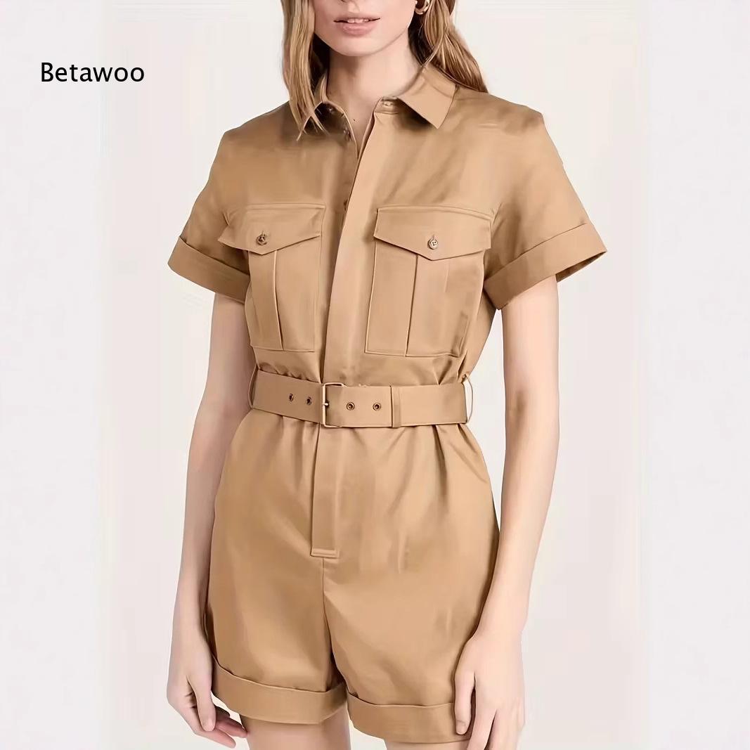 Khaki Short Sleeve Utility Pla - Office Tech 评论和价格