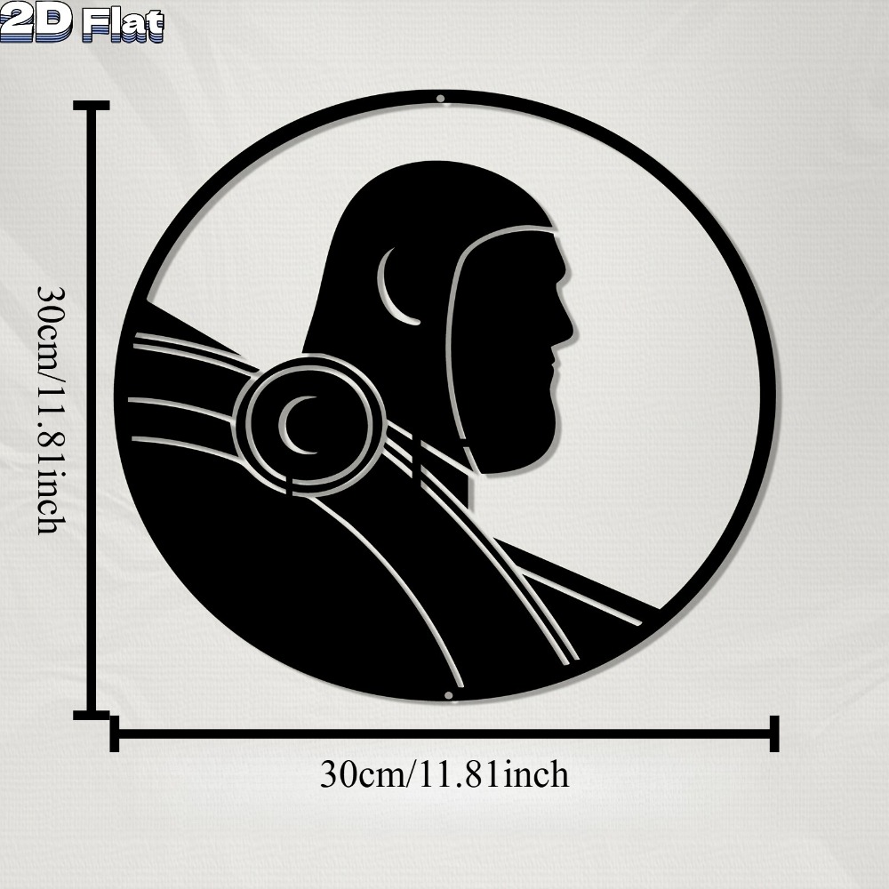 1pc Modern Robot Aluminum Plat - Tech Office Wall Art 评论和价格