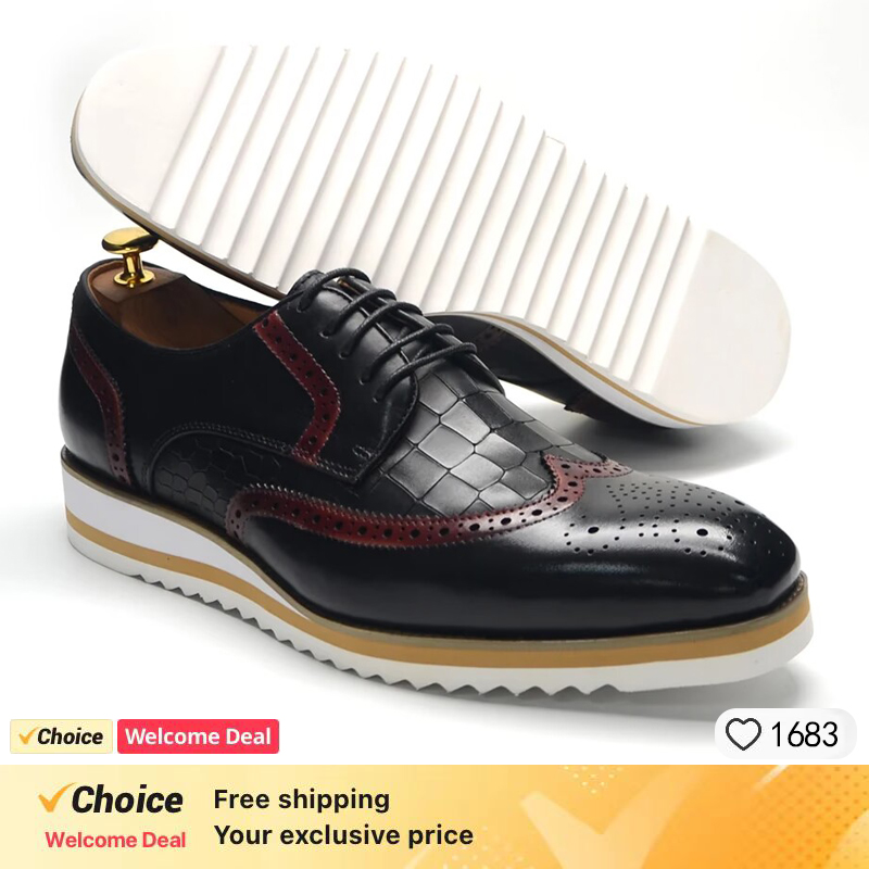 Handmade men shoes luxury bran - Office High Tech 评论和价格