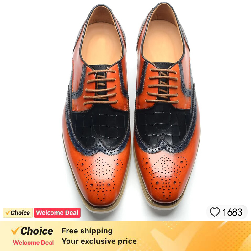 Handmade men shoes luxury bran - Office High Tech 评论和价格