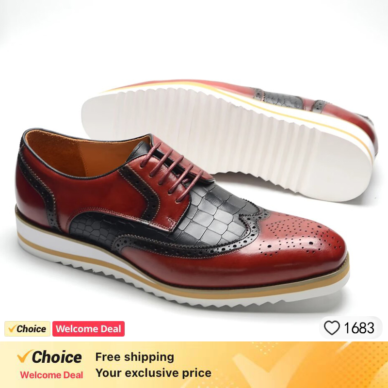 Handmade men shoes luxury bran - Office High Tech 评论和价格