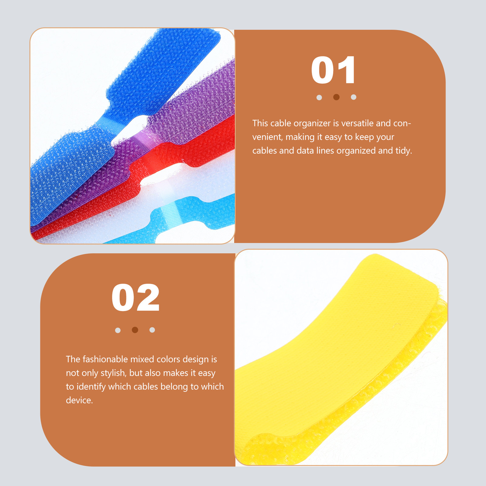 24Pcs Cable Organizers Fasteni - Office Tech Setup 评论和价格