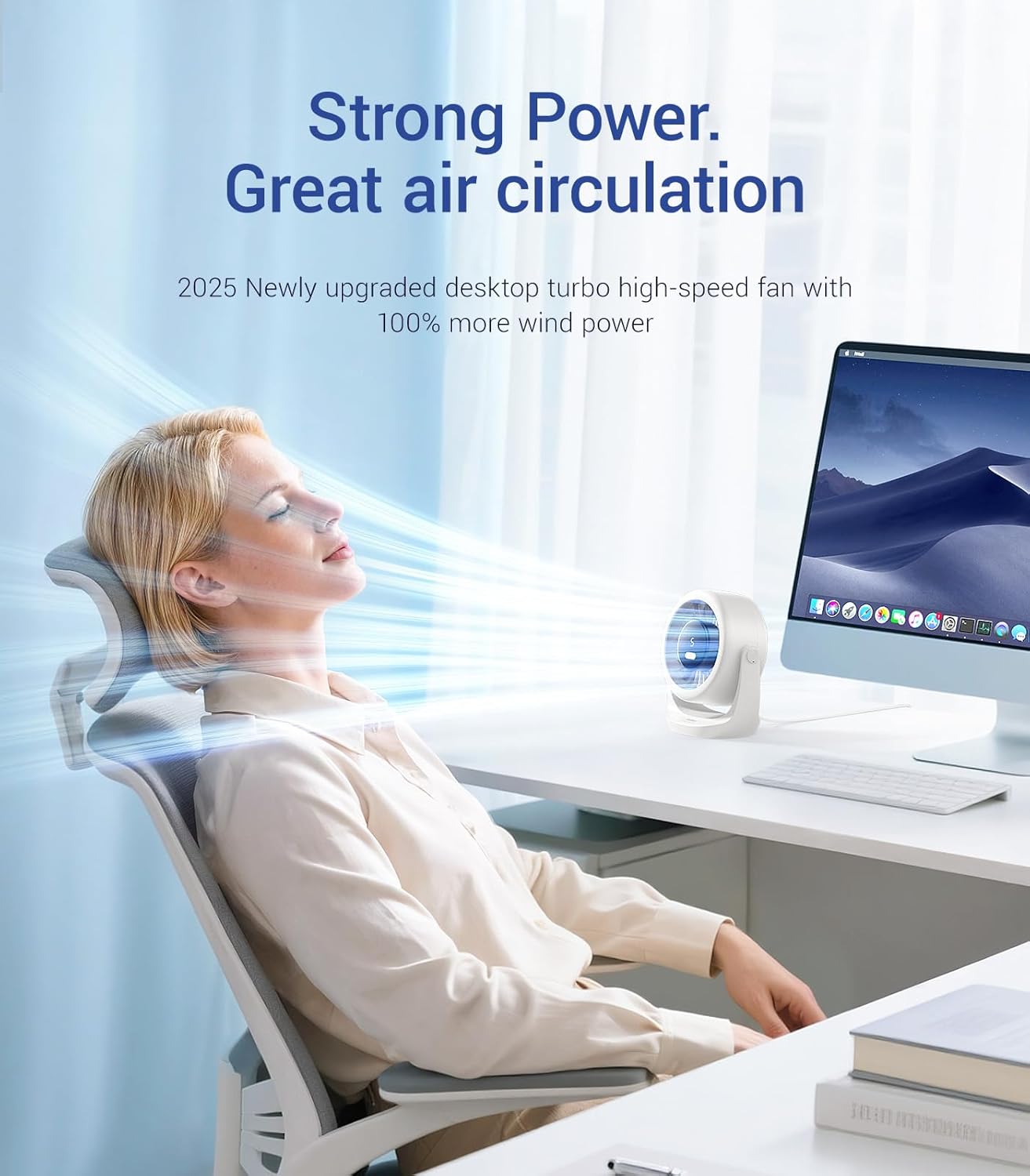 USB Desk Turbo Fan, Ultra-Quie - Home Office Tech Gadgets 评论和价格