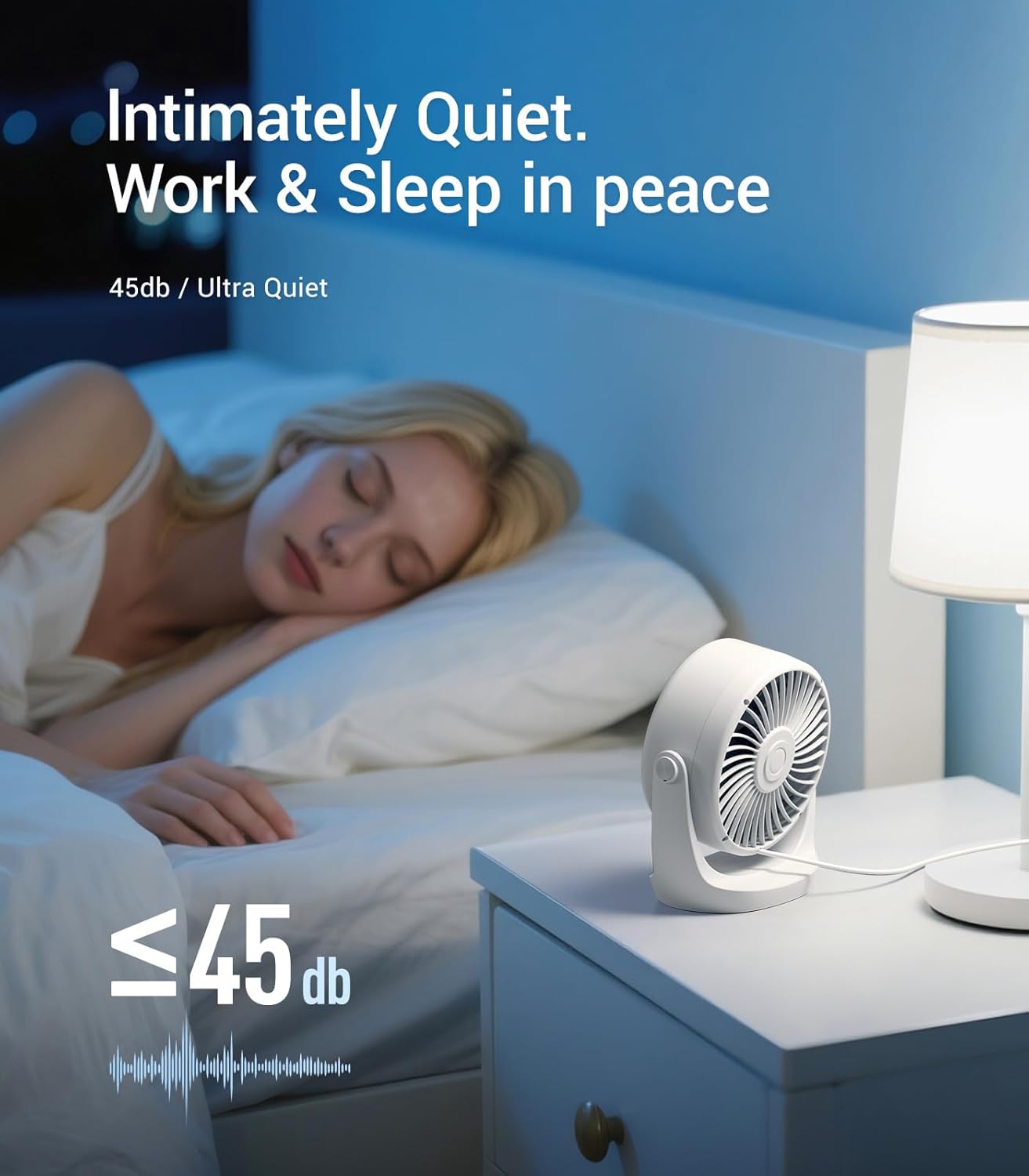 USB Desk Turbo Fan, Ultra-Quie - Home Office Tech Gadgets 评论和价格