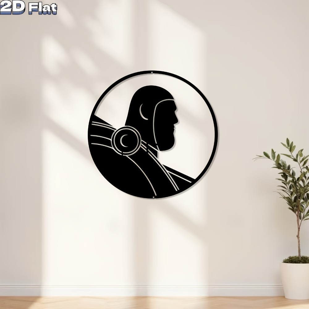 1pc Modern Robot Metal Wall Ar - Tech Office Wall Art 评论和价格