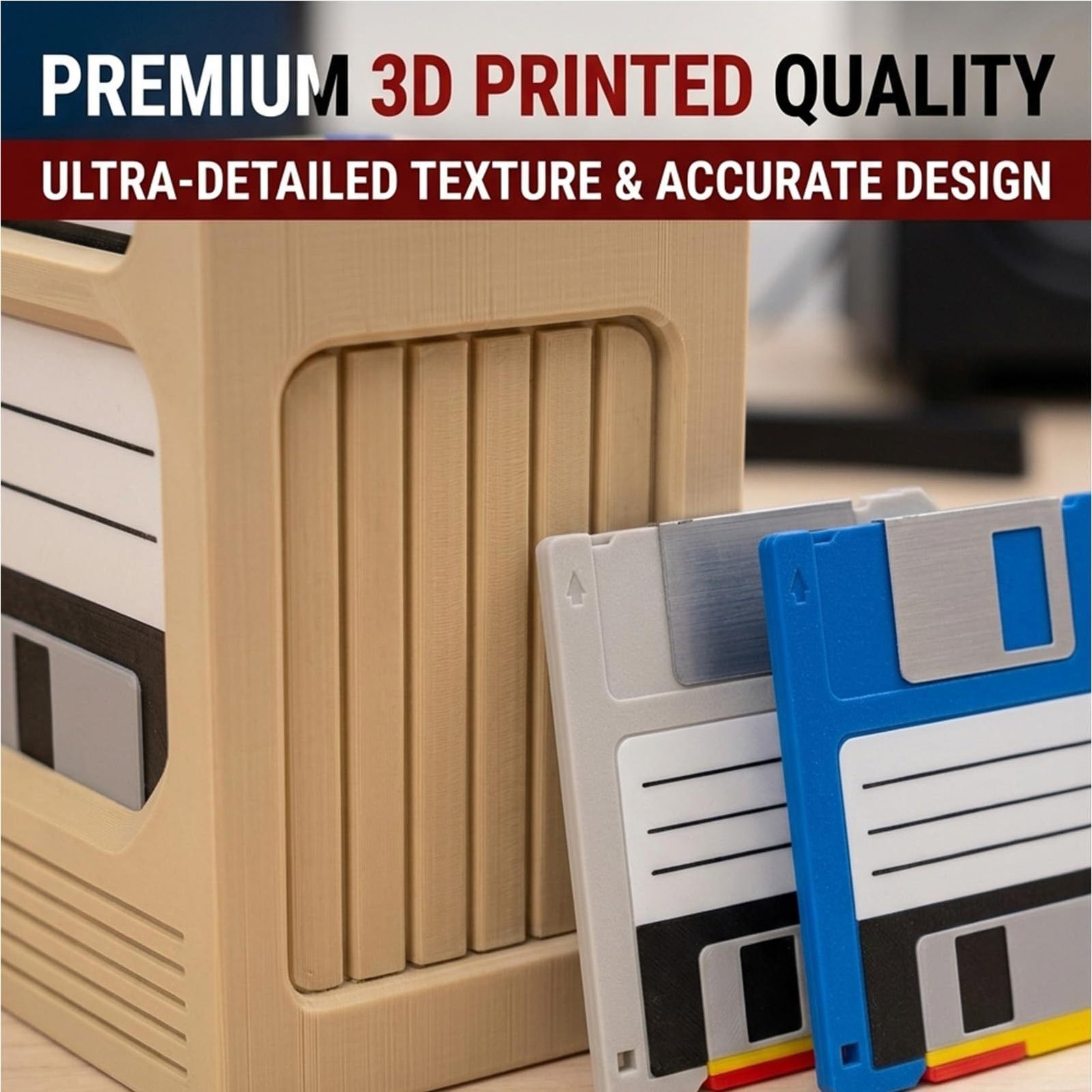 Retro Tech Coaster Holder Set  - Office Tech Setup 评论和价格