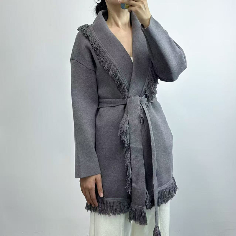 Ladies fringed long wool knit  - Office High Tech 评论和价格