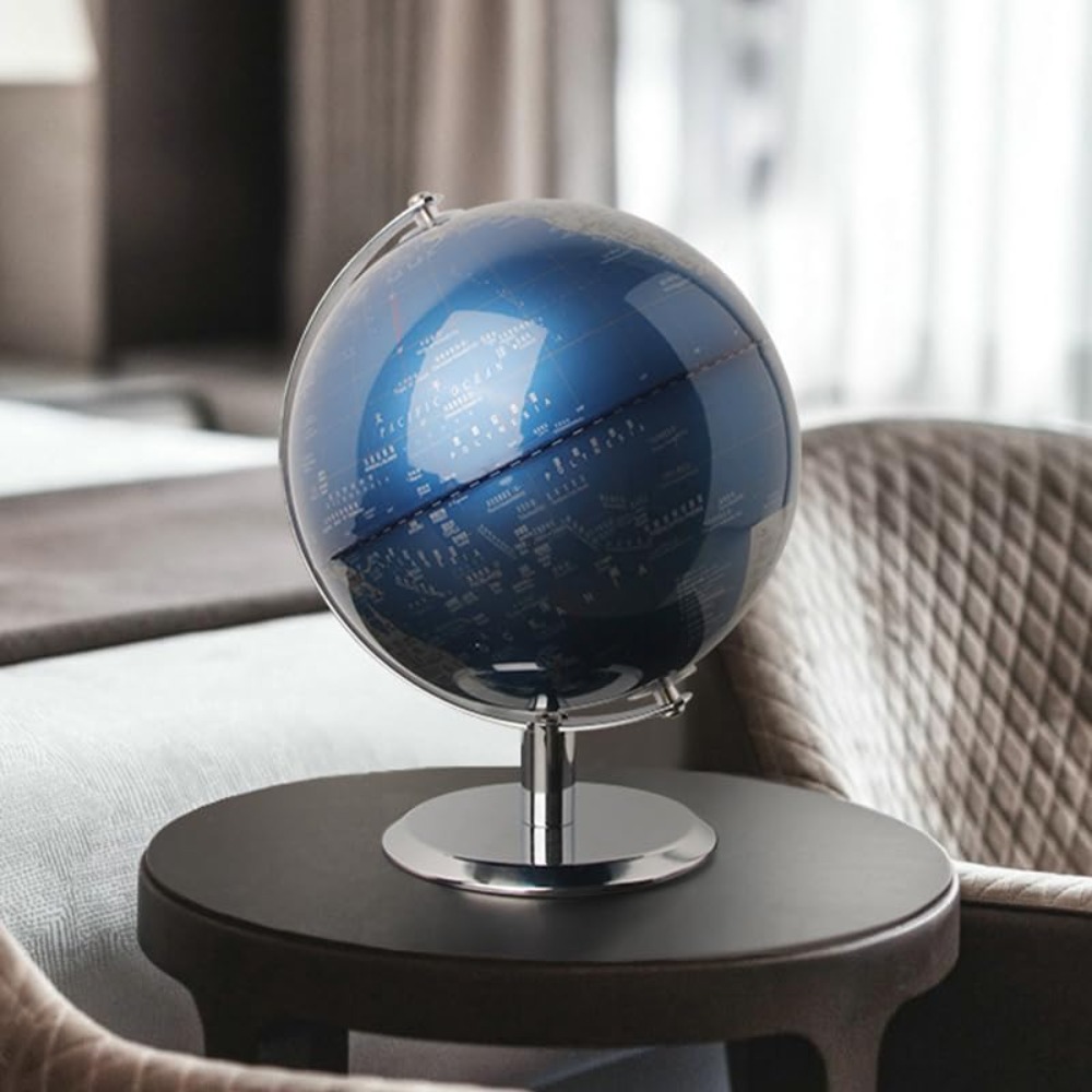 8 Inch World Globe with Stainl - Office Tech Decor 评论和价格