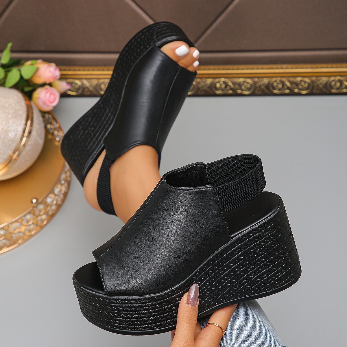 Women Sandals High Quality Sum - Office High Tech 评论和价格
