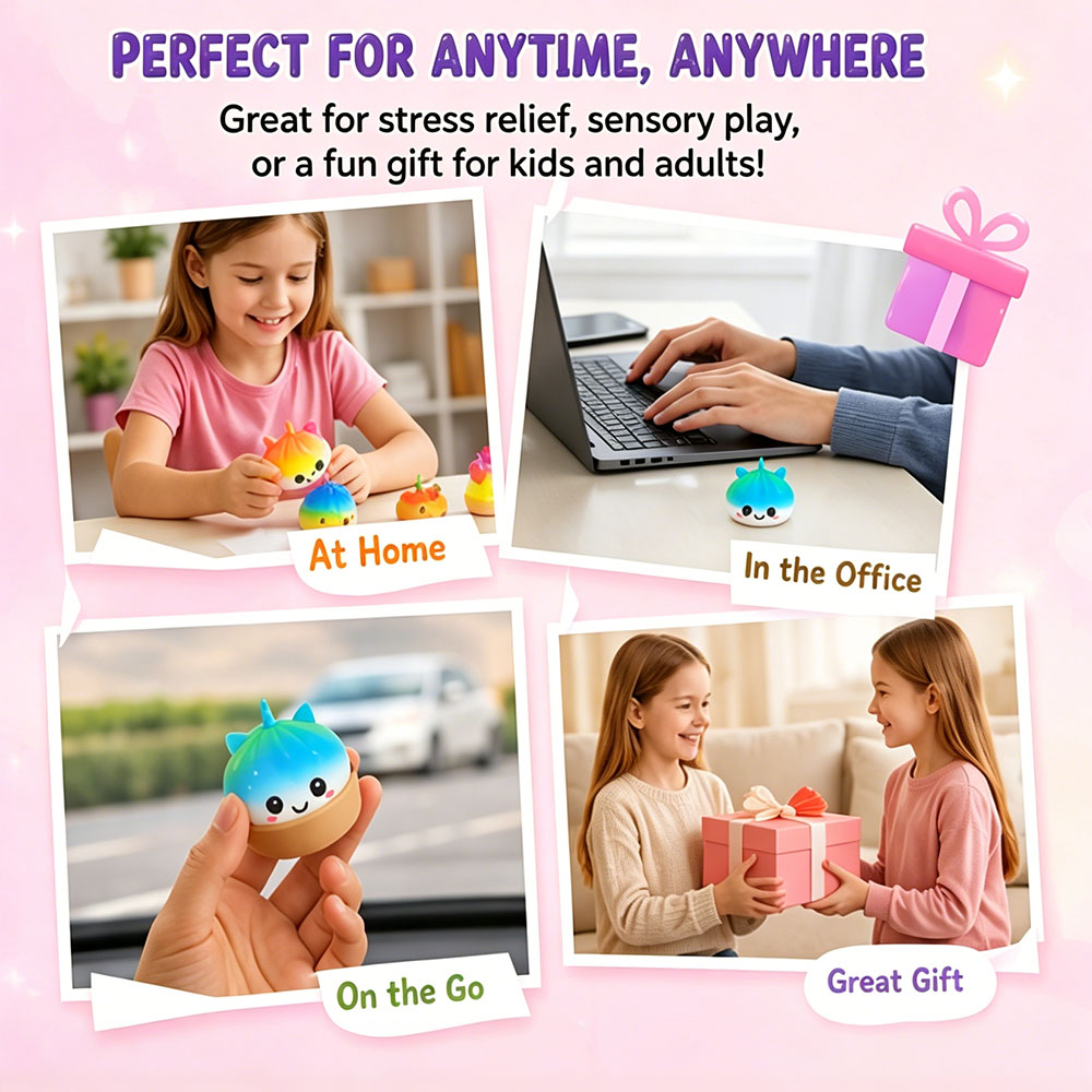 Jumbo Unicorn Bao Bun Squishy  - Office Tech 评论和价格