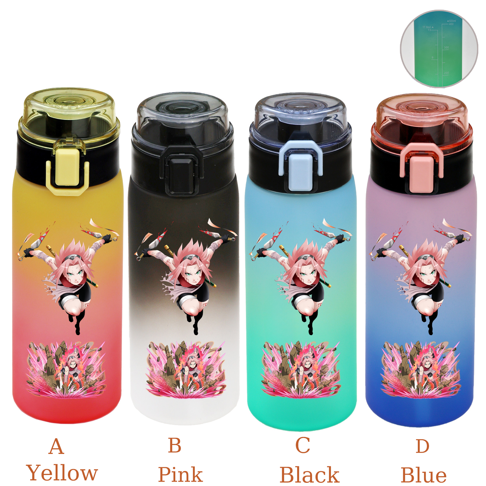 500ML NARUTO Sports Water Bott - Office Tech 评论和价格