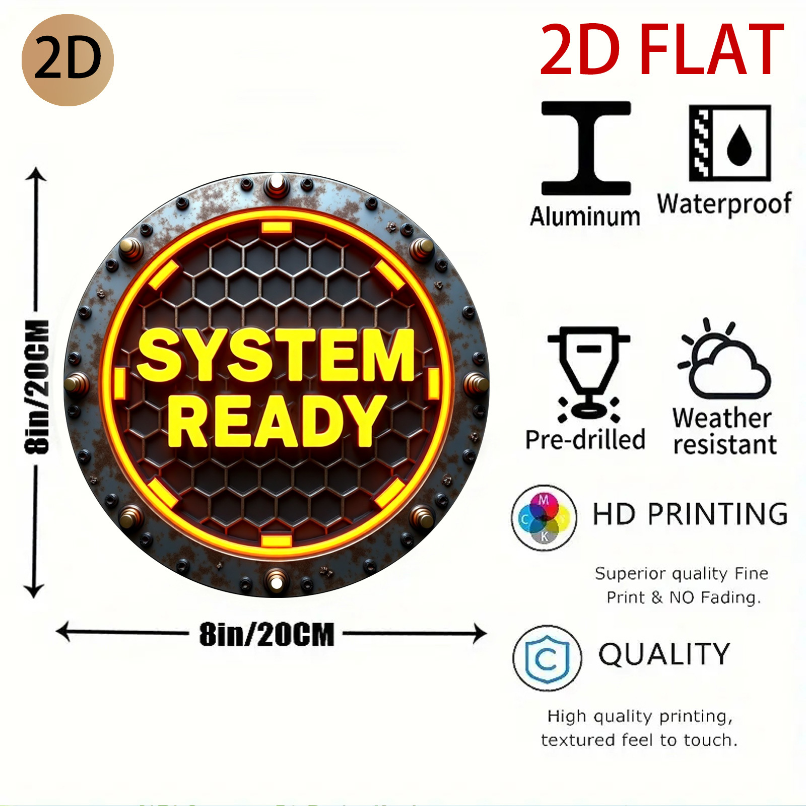 2D Flat, 2d Flat Circular Indu - Tech Office Wall Art 评论和价格