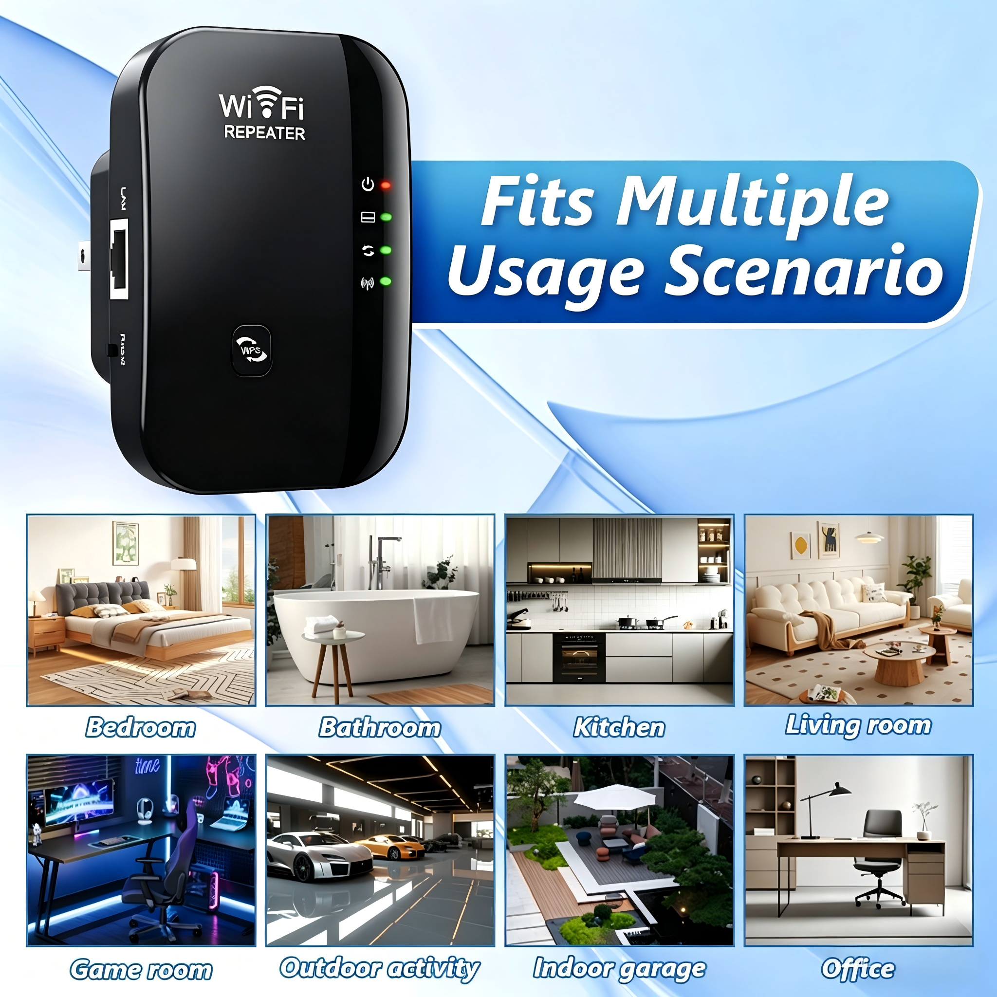 Wireless 300M 2.4GHz WiFi Rang - Office Tech 评论和价格