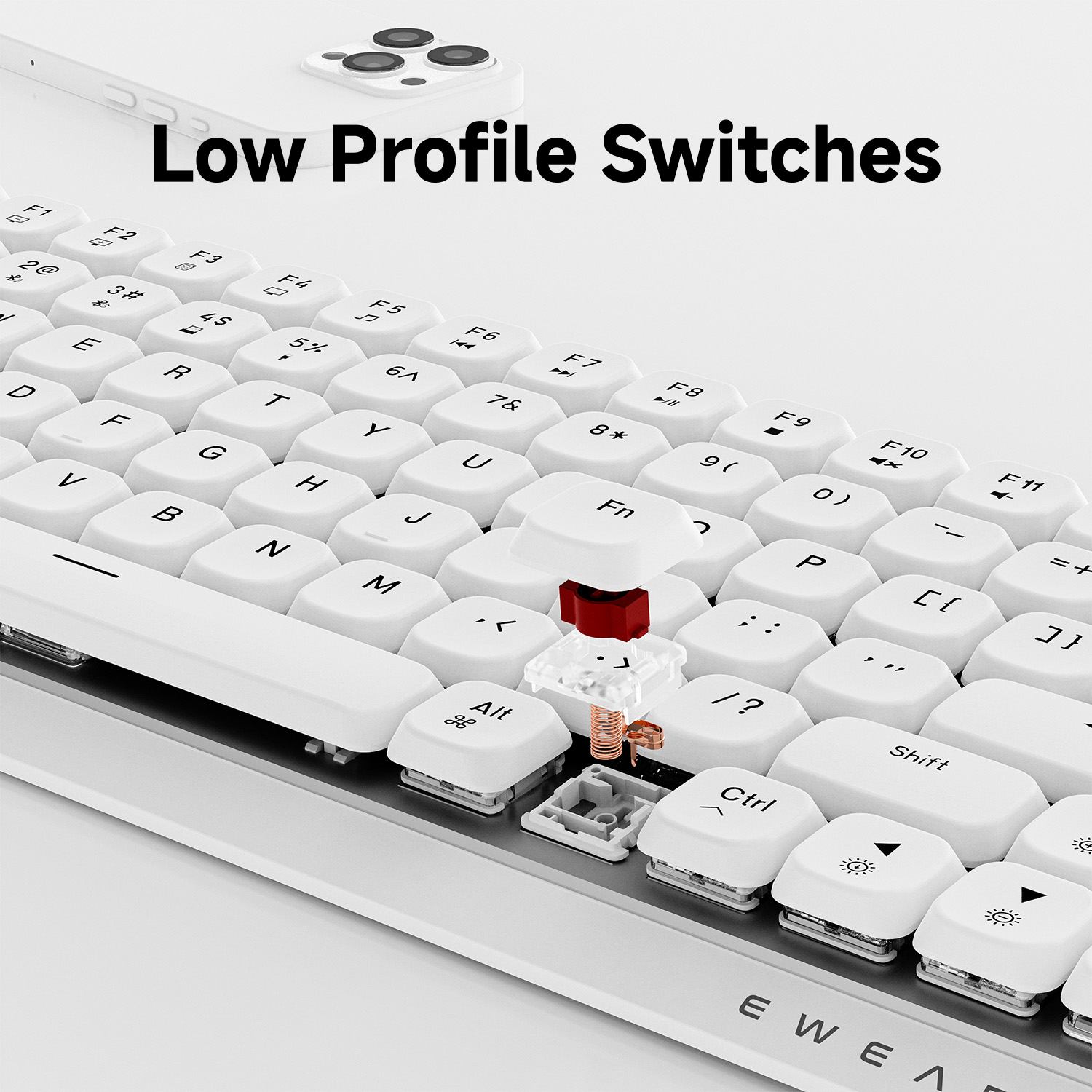 EWEADN 84 Keys Tri-Mode Low Pr - Office Tech 评论和价格