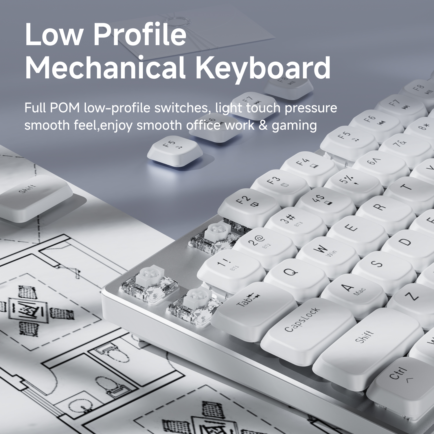 EWEADN Wireless Low-Profile Me - Office Tech 评论和价格