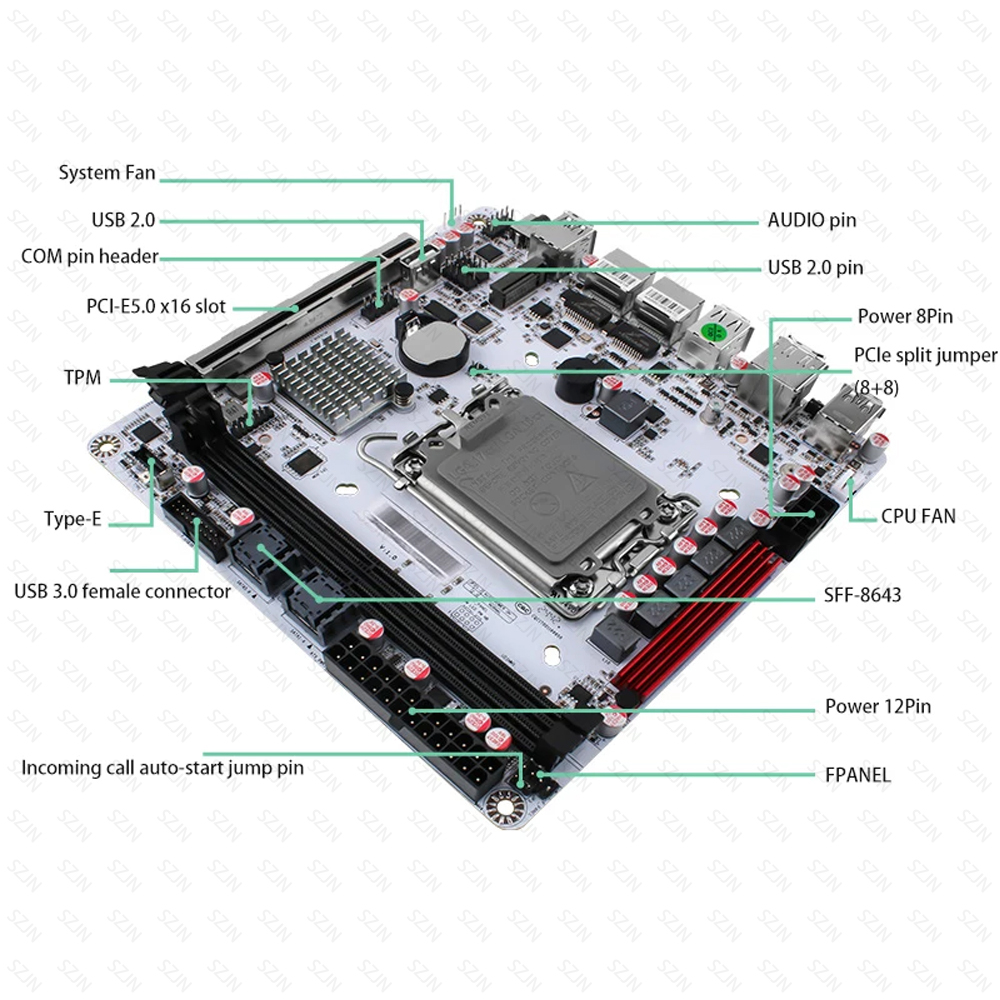 Q670 ITX NAS Motherboard Kit,  - Office Tech Typing 评论和价格