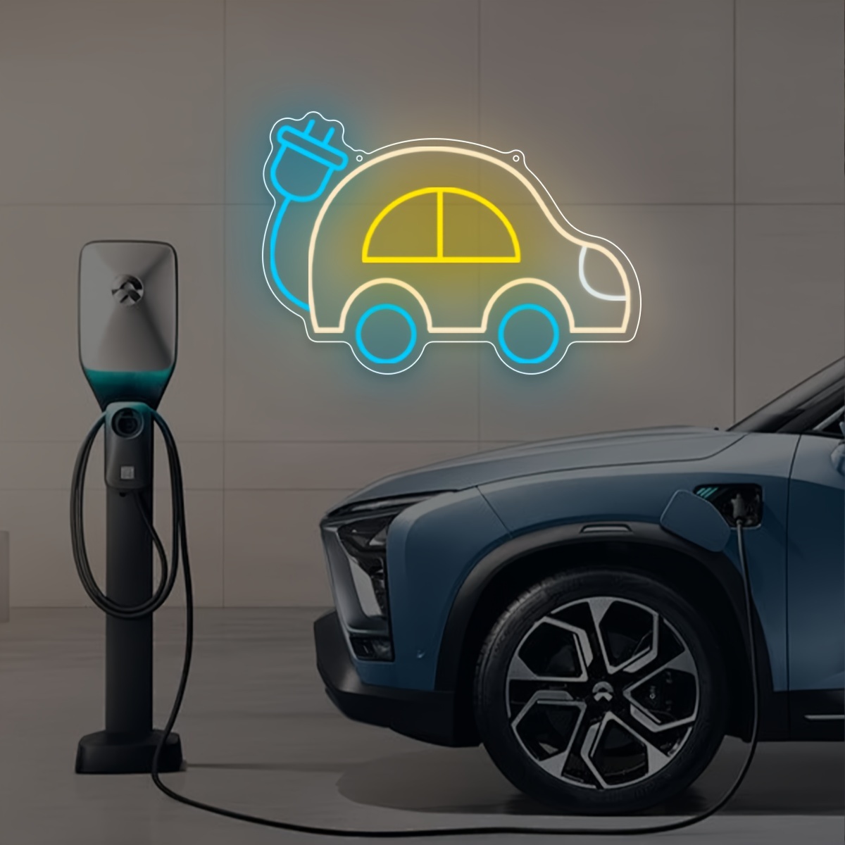 Electric Car Charging EV Theme - Tech Office Wall Art 评论和价格