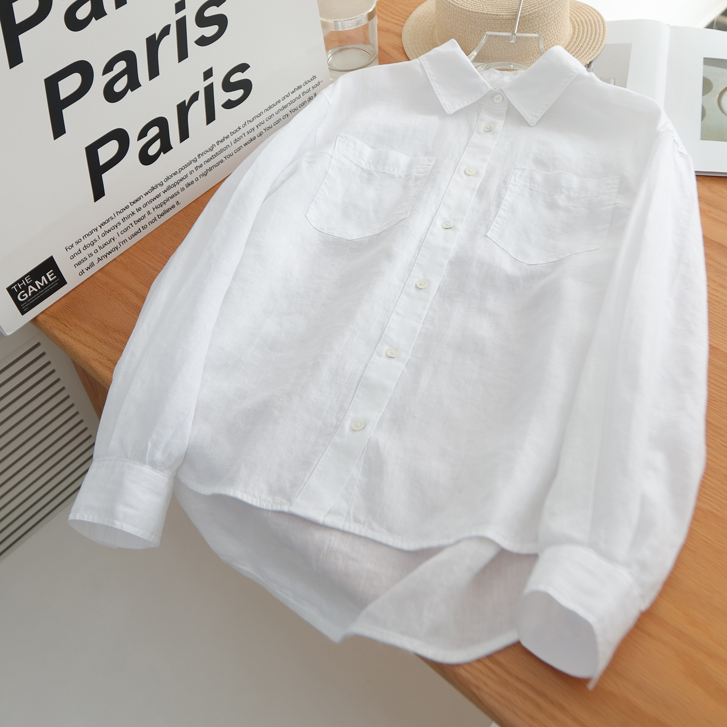 Women's 100% Linen Button-Down - Office Tech 评论和价格