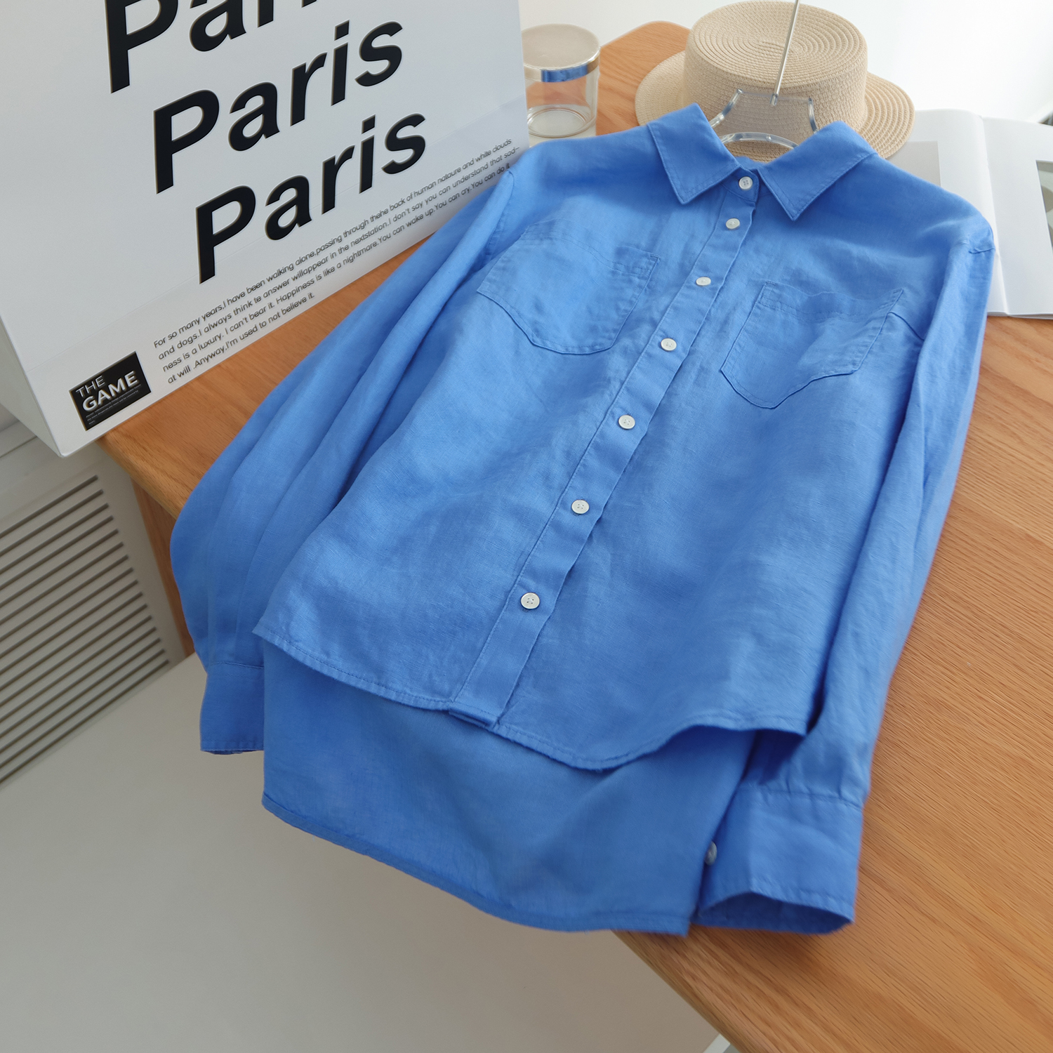 Women's 100% Linen Button-Down - Office Tech 评论和价格