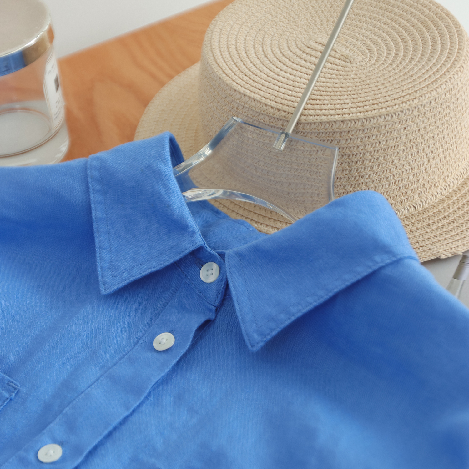 Women's 100% Linen Button-Down - Office Tech 评论和价格
