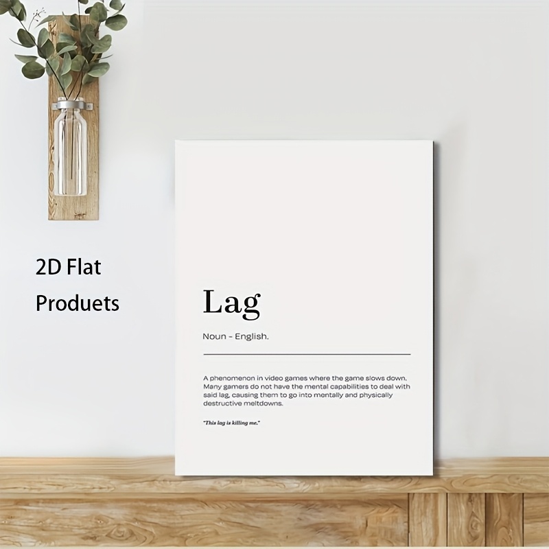 2D Flat, 1pc Minimalist Lag De - Tech Office Wall Art 评论和价格