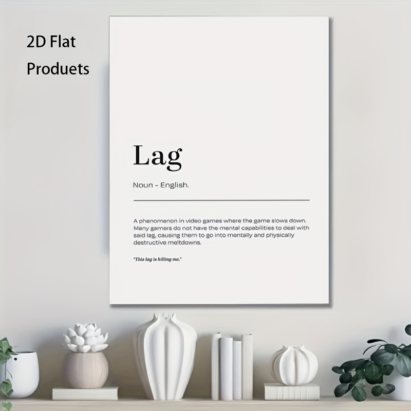 2D Flat, 1pc Minimalist Lag De - Tech Office Wall Art 评论和价格